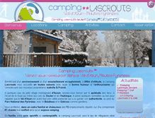 Tablet Screenshot of camping-lascrouts.com